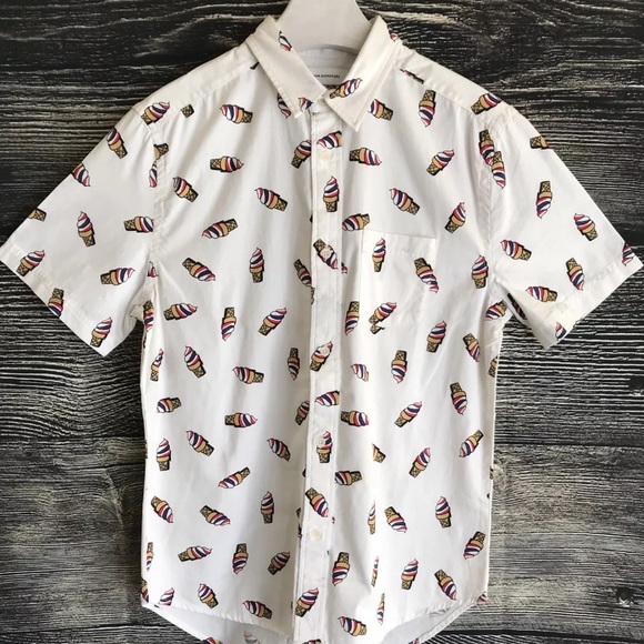 Urban Outfitters Shirt Ice Cream Cone Print NWT - Picture 6 of 8